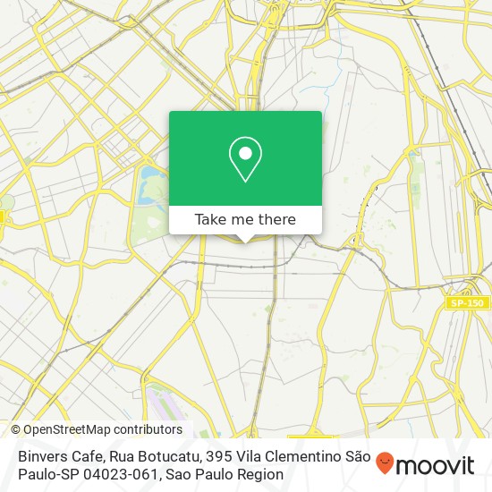 Binvers Cafe, Rua Botucatu, 395 Vila Clementino São Paulo-SP 04023-061 map