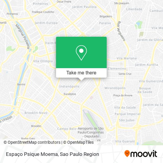 Espaço Psique Moema map