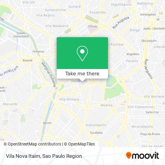 Vila Nova Itaim map