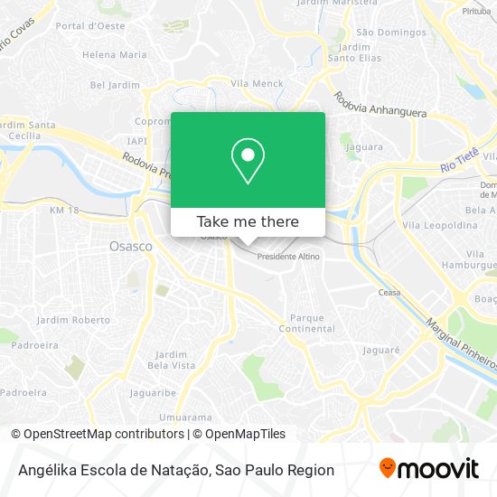 Angélika Escola de Natação map