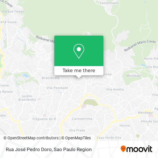 Rua José Pedro Doro map