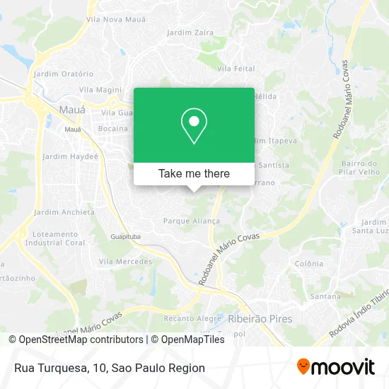 Rua Turquesa, 10 map