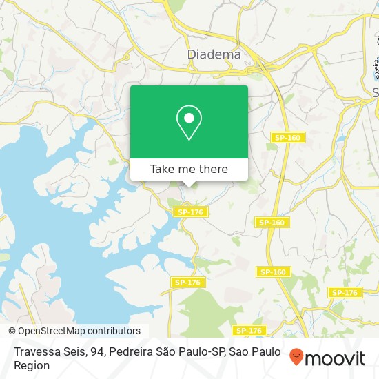 Travessa Seis, 94, Pedreira São Paulo-SP map