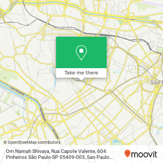 Mapa Om Namah Shivaya, Rua Capote Valente, 604 Pinheiros São Paulo-SP 05409-003