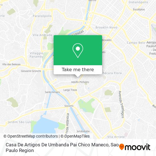 Casa De Artigos De Umbanda Pai Chico Maneco map