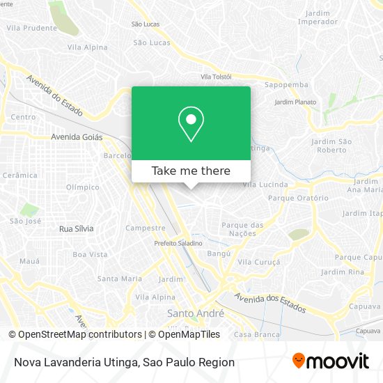 Nova Lavanderia Utinga map