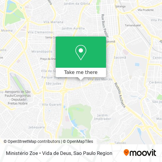 Mapa Ministério Zoe • Vida de Deus