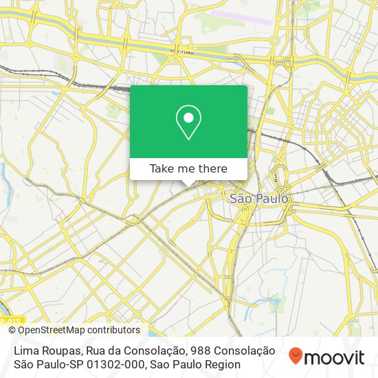Lima Roupas, Rua da Consolação, 988 Consolação São Paulo-SP 01302-000 map