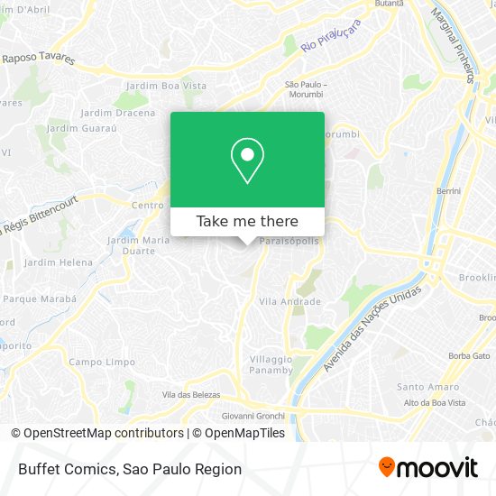 Mapa Buffet Comics