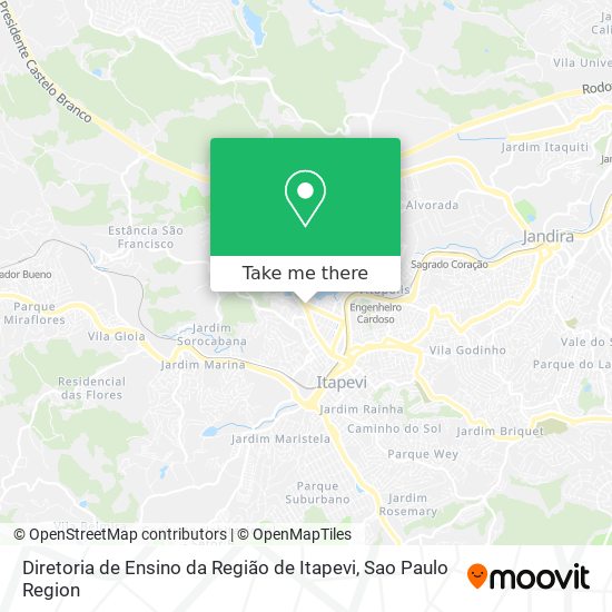 Diretoria de Ensino da Região de Itapevi map