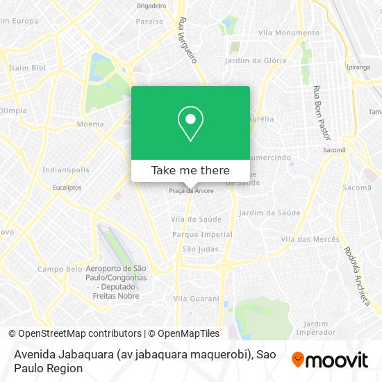 Avenida Jabaquara (av jabaquara maquerobi) map