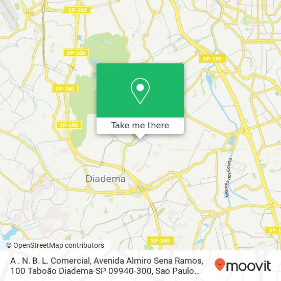 A . N. B. L. Comercial, Avenida Almiro Sena Ramos, 100 Taboão Diadema-SP 09940-300 map