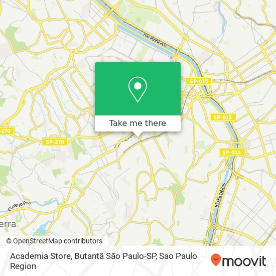 Academia Store, Butantã São Paulo-SP map