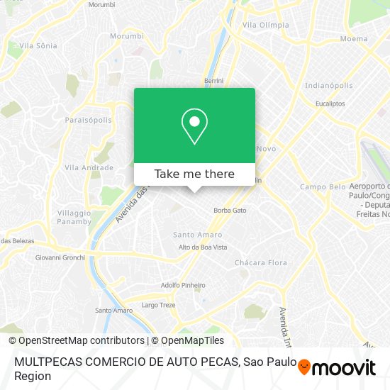 MULTPECAS COMERCIO DE AUTO PECAS map