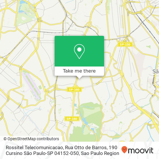 Rossitel Telecomunicacao, Rua Otto de Barros, 190 Cursino São Paulo-SP 04152-050 map