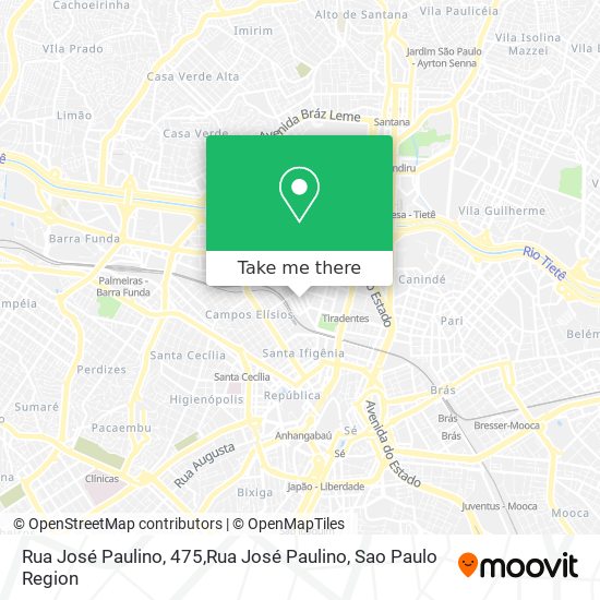 Mapa Rua José Paulino, 475,Rua José Paulino