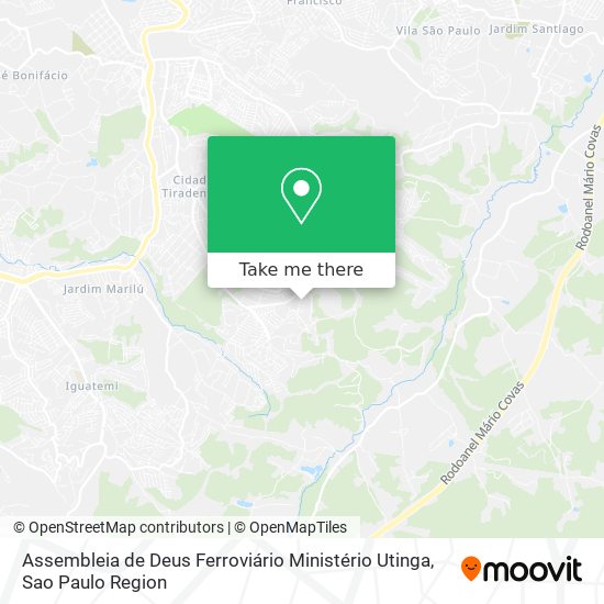 Assembleia de Deus Ferroviário Ministério Utinga map