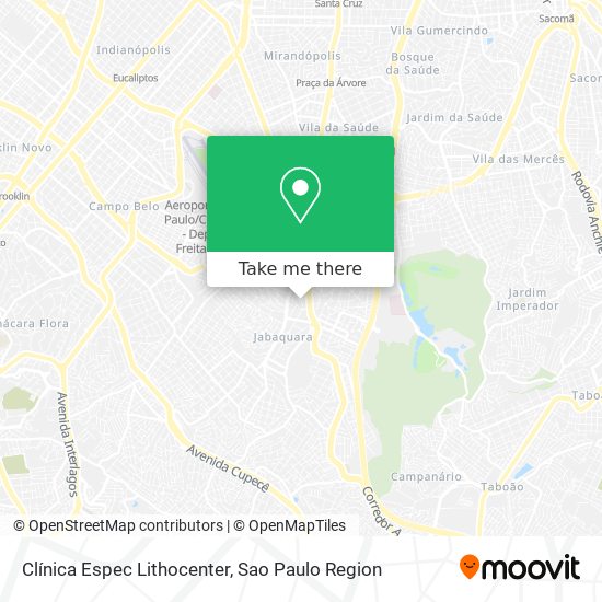 Clínica Espec Lithocenter map