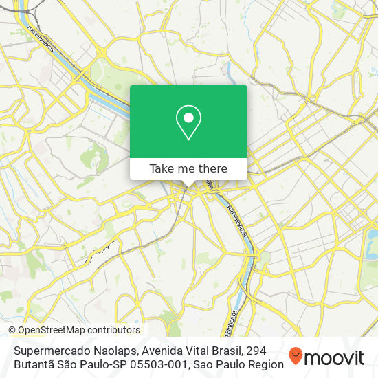 Supermercado Naolaps, Avenida Vital Brasil, 294 Butantã São Paulo-SP 05503-001 map