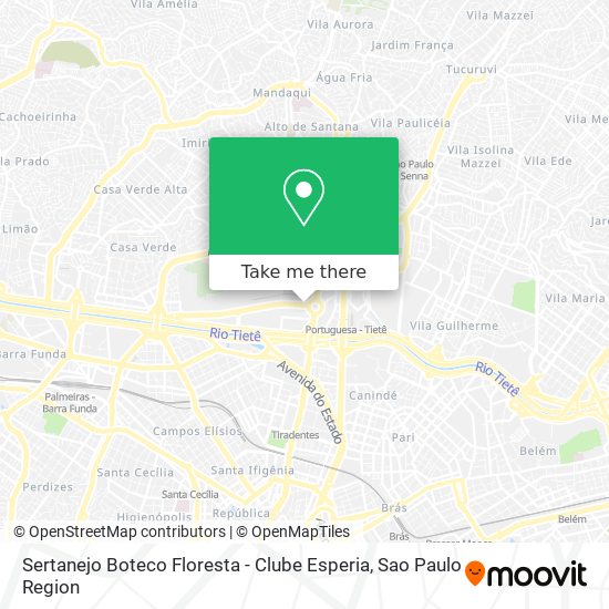 Mapa Sertanejo Boteco Floresta - Clube Esperia