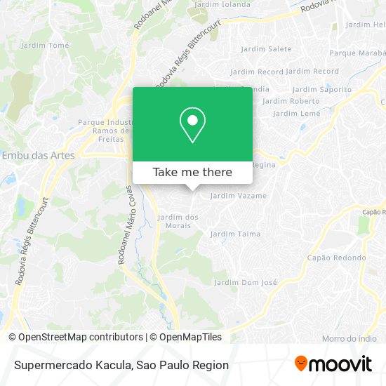Supermercado Kacula map