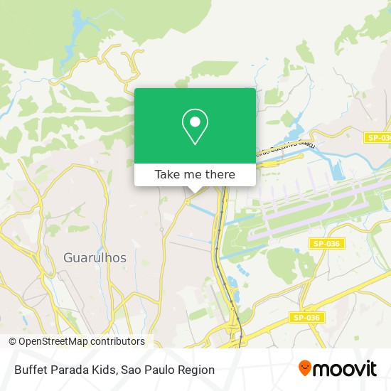 Buffet Parada Kids map