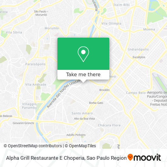 Alpha Grill Restaurante E Choperia map