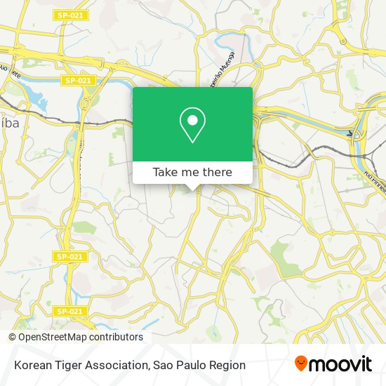 Korean Tiger Association map