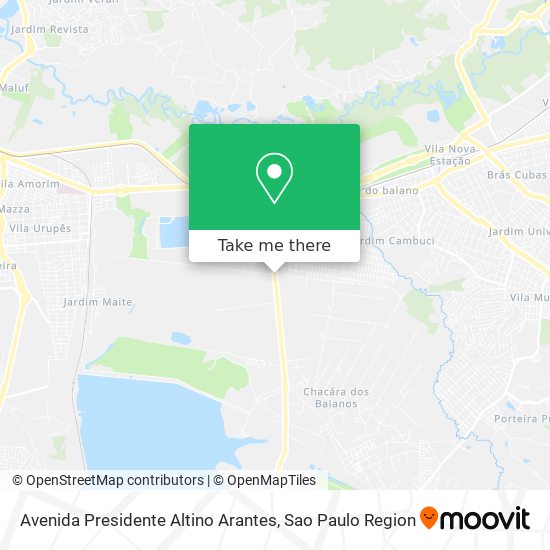 Mapa Avenida Presidente Altino Arantes