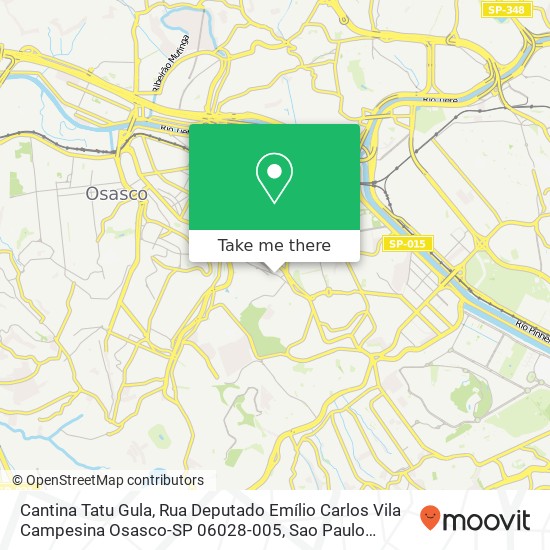 Cantina Tatu Gula, Rua Deputado Emílio Carlos Vila Campesina Osasco-SP 06028-005 map