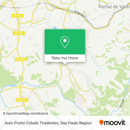 Auto Posto Cidade Tiradentes map