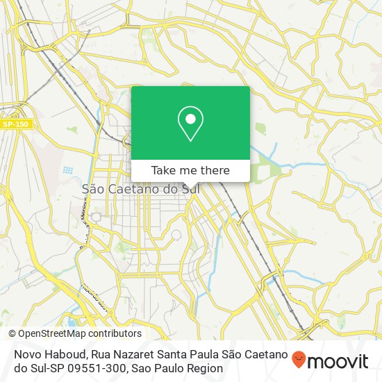 Novo Haboud, Rua Nazaret Santa Paula São Caetano do Sul-SP 09551-300 map