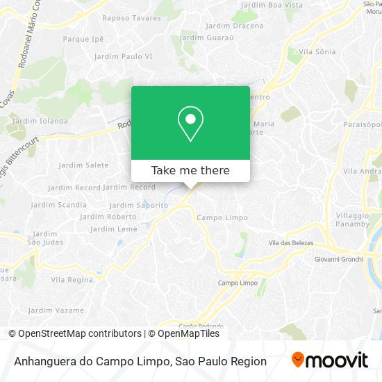 Anhanguera do Campo Limpo map