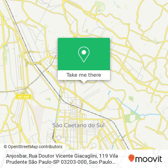 Anjosbar, Rua Doutor Vicente Giacaglini, 119 Vila Prudente São Paulo-SP 03203-000 map