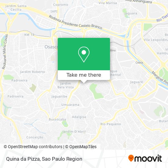 Quina da Pizza map