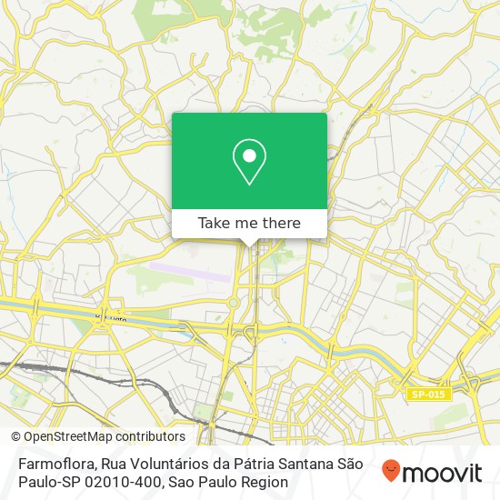 Mapa Farmoflora, Rua Voluntários da Pátria Santana São Paulo-SP 02010-400