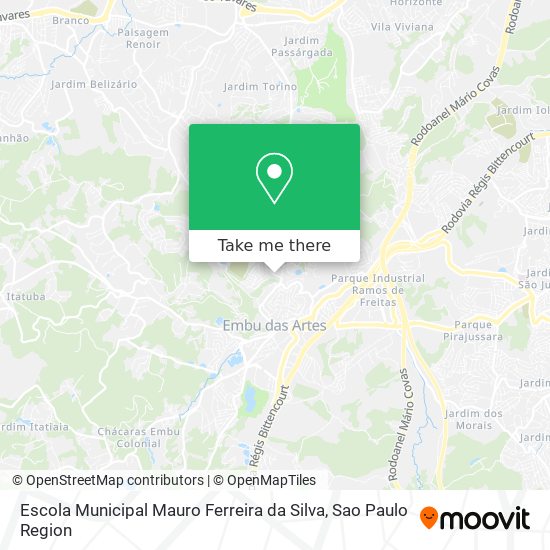 Mapa Escola Municipal Mauro Ferreira da Silva