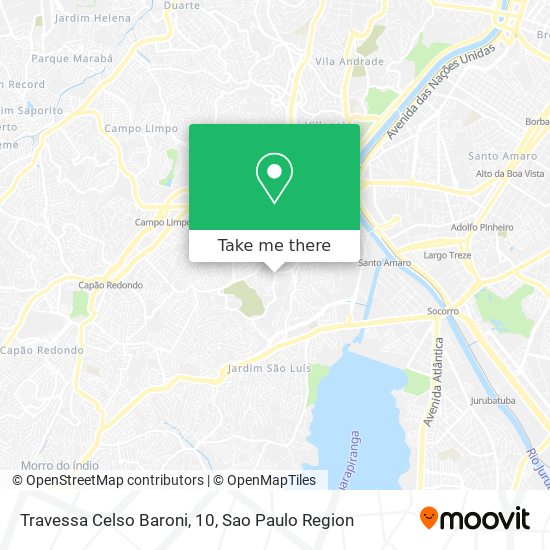 Travessa Celso Baroni, 10 map