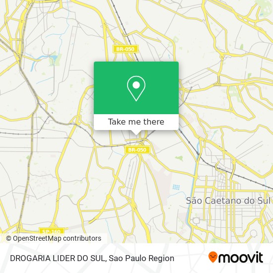 DROGARIA LIDER DO SUL map