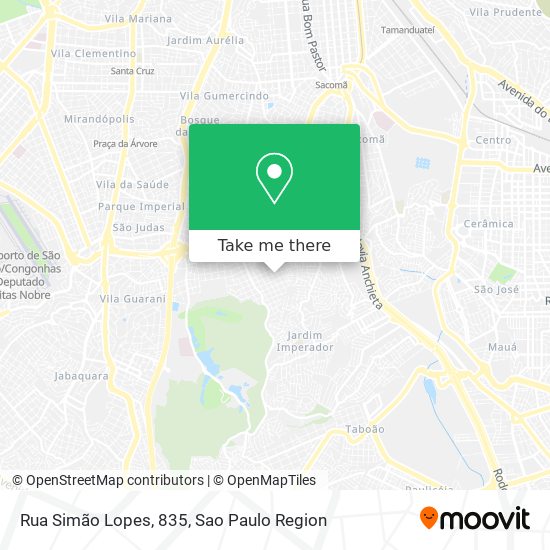 Mapa Rua Simão Lopes, 835