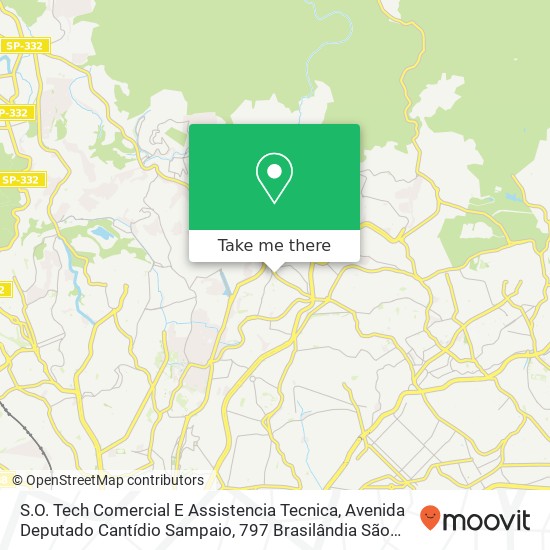 S.O. Tech Comercial E Assistencia Tecnica, Avenida Deputado Cantídio Sampaio, 797 Brasilândia São Paulo-SP 02860-001 map