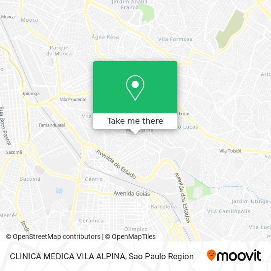 CLINICA MEDICA VILA ALPINA map