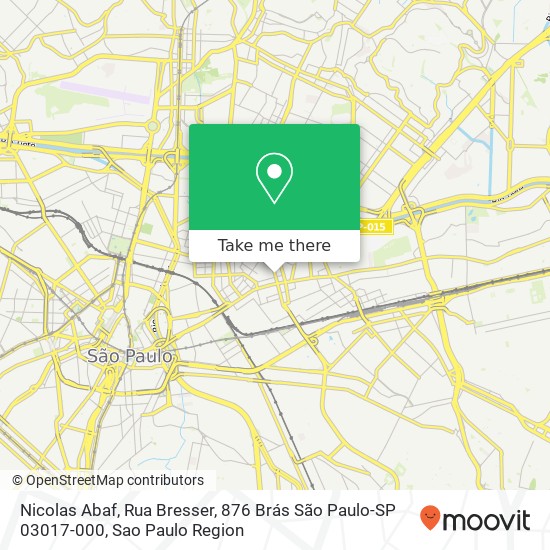 Nicolas Abaf, Rua Bresser, 876 Brás São Paulo-SP 03017-000 map