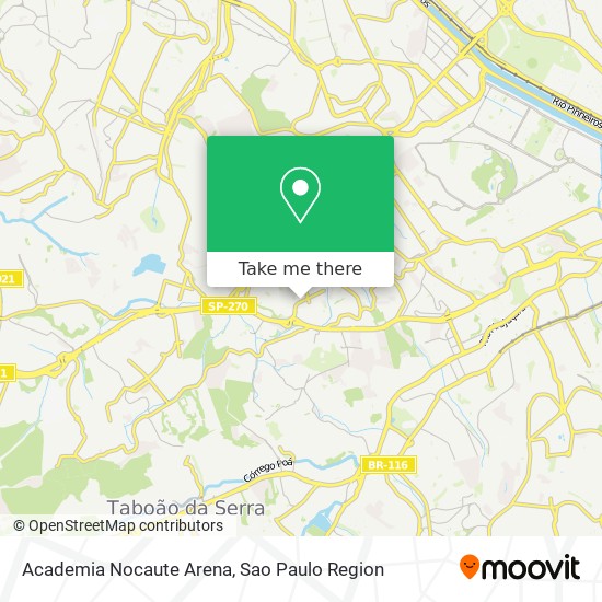 Mapa Academia Nocaute Arena