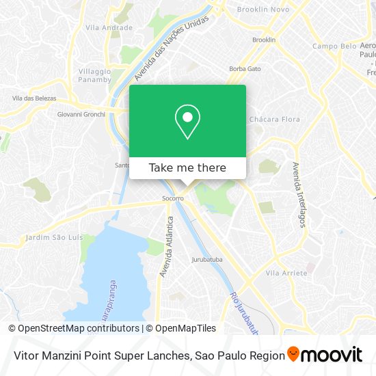Mapa Vitor Manzini Point Super Lanches