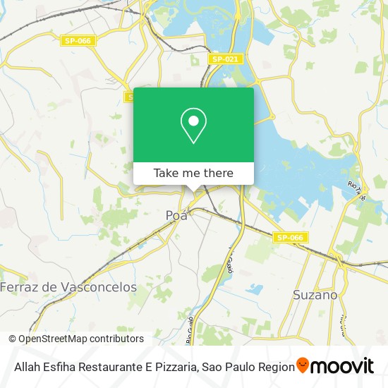 Allah Esfiha Restaurante E Pizzaria map
