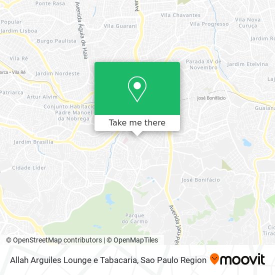 Mapa Allah Arguiles Lounge e Tabacaria