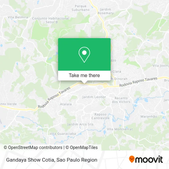 Gandaya Show Cotia map