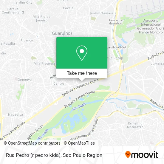Rua Pedro (r pedro kida) map