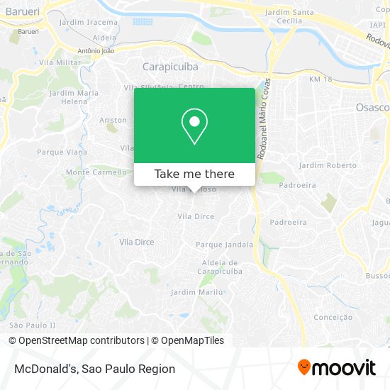 McDonald's map